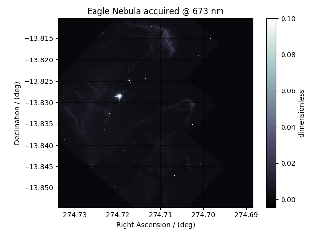 Eagle Nebula acquired @ 673 nm
